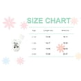 thumbnail image 2 of NZRVAWS Newborn Baby Girl Romper 3 Months Short Sleeve Bear Print Romper Top with Hat 6 Months Baby Girl Clothes,White, 2 of 8