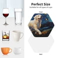 thumbnail image 6 of Kdxio Vintage Starry Sky Labrador A Funny Coasters,4 Pcs Leather Coasters,Housewarming Gifts,Protect Furniture from Water Marks Scratch and Damage, 6 of 6