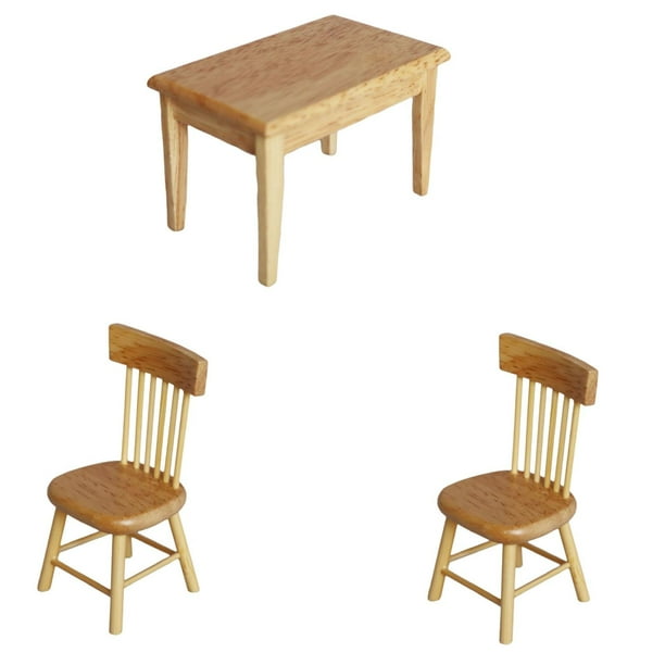 de 3 Modelos de Muebles de Comedor de de Simulación 1:12 para Decoración de Niños