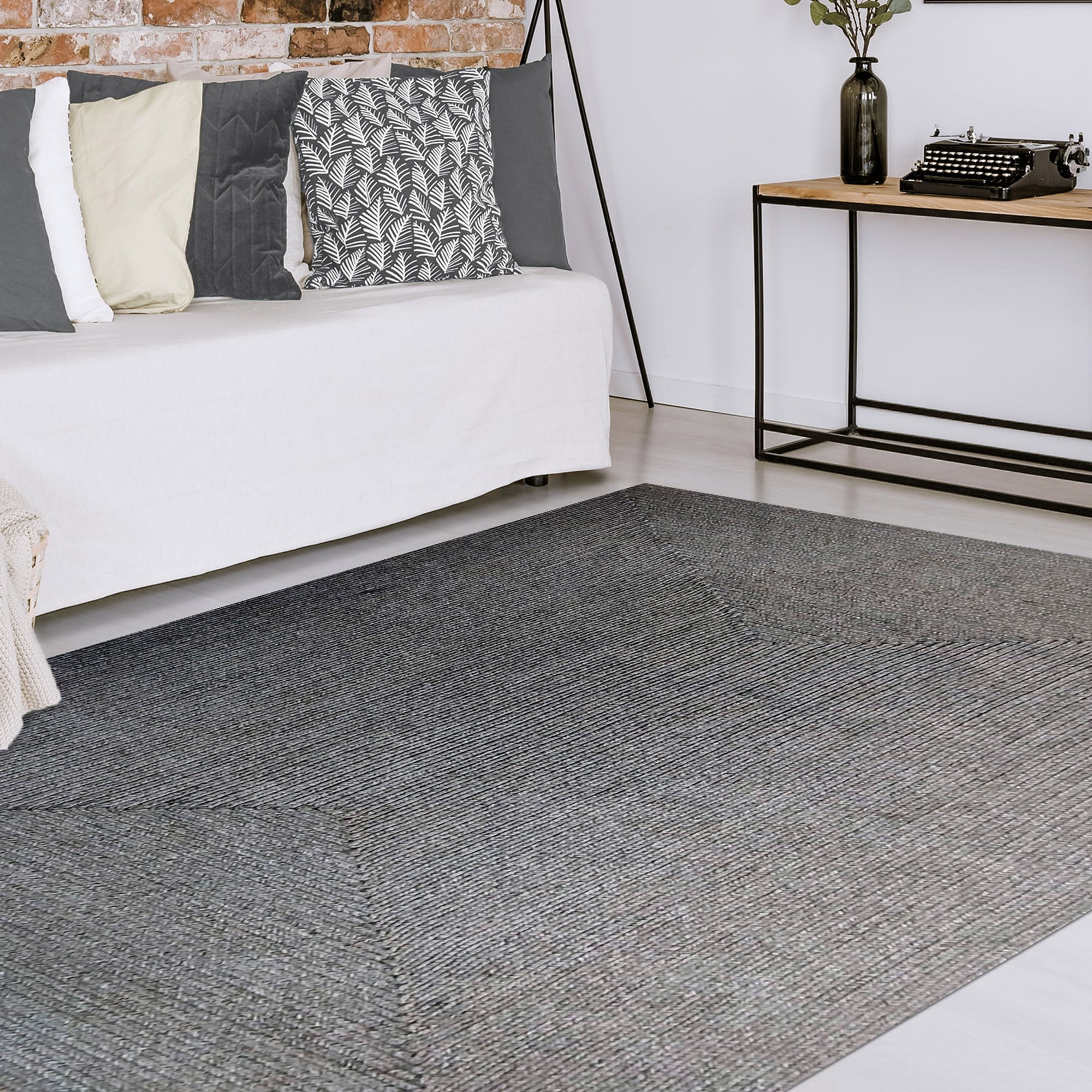 Superior Braided Indoor/ Outdoor Area Rug, 5' x 8', Brick