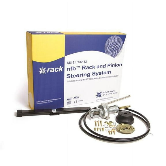 SeaStar Solutions No FeedBack Rack and Pinion Steering Kit, Single