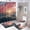 Style-4, variant on 4PCS Colorful Ocean Bathroom Set with Rugs and Toilet Lid Cover Vintage Beautiful Sunset Scenery Waterproof Shower Curtain Set for Bathroom Decor