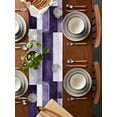 thumbnail image 2 of nqOlkjepod Purple Geometric Table Runner 90 Inches Long Farmhouse Dress Scarves, Vintage Oil Painting Contemporary Dining Tablerunner for Coffee Table/Kitchen Island/Party Décor, 13" x 90", 2 of 8