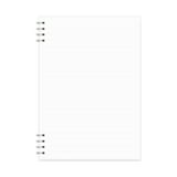 KQJQS A5 Size Spiral Bound Notebook with Thick Plastic Hardcover, 7mm ...