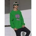 thumbnail image 2 of Hypnotic Toon Style Tv Sweatshirt Men -Image by Shutterstock, Male Small, 2 of 4