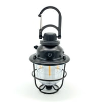 SLIETON 260Lm Rechargeable Battery-Powered Camping Lanterns (Black)