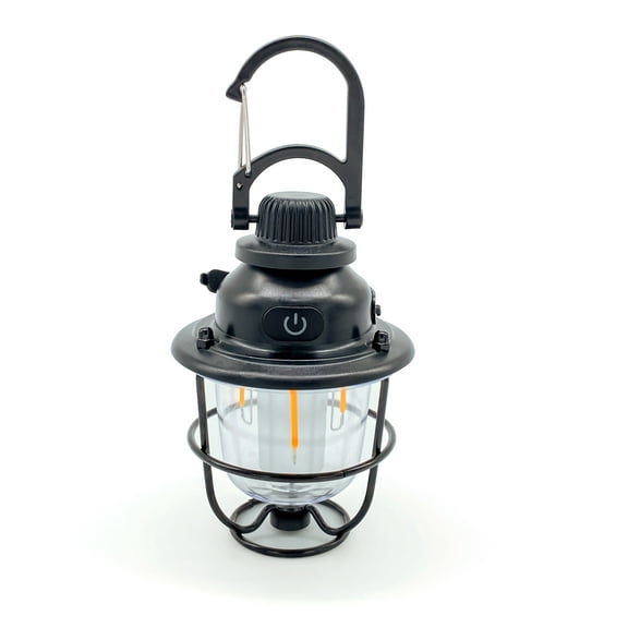 SLIETON 260Lm Rechargeable Battery-Powered Camping Lanterns (Black)