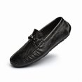 thumbnail image 3 of Men's Casual Loafers Slip On Leather Shoes Comfortable Driving Shoes Male Moccasins Classic Penny Loafer Flats Boat Shoes, 3 of 10