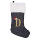 thumbnail image 1 of Adornos navideños, adornos navideños, regalos navideños, adornos navideños, piernas tridimensionales, muñeco anciano, calcetines decorativos, bolsa de regalo para la mesita de noche, una media, 1 of 3