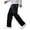 Black, variant on QHFBli Men's Cargo Jeans Streetwear Drawstring Waist Straight Leg Denim Pants with Pockets