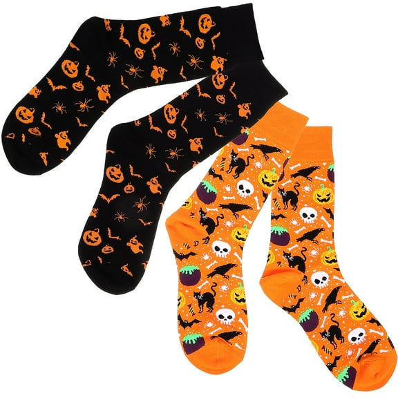 Soimiss Socks Women Assorted Color 2 Pairs Cotton