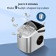 thumbnail image 4 of Máquina para hacer hielo en pepitas autolimpiable de Aoresac para encimera, 9 cubos listos para usar, 4 of 8
