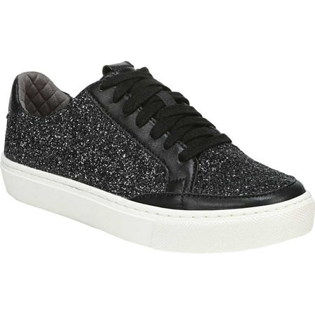 

Women s Dr. Scholl s Original Collection All In Party Sneaker Black Rock Glitter Faux Leather 8 M
