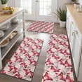 thumbnail image 2 of Pink Butterfly Red White Wing Pattern Kitchen Rugs Sets Of 3,Kitchen Runner Rugs Non Skid Washable,Decorative Kitchen Floor Mats for Kitchen,Sink,Laundry,17"x30"+ 17"x47" + 17"x59", 2 of 6