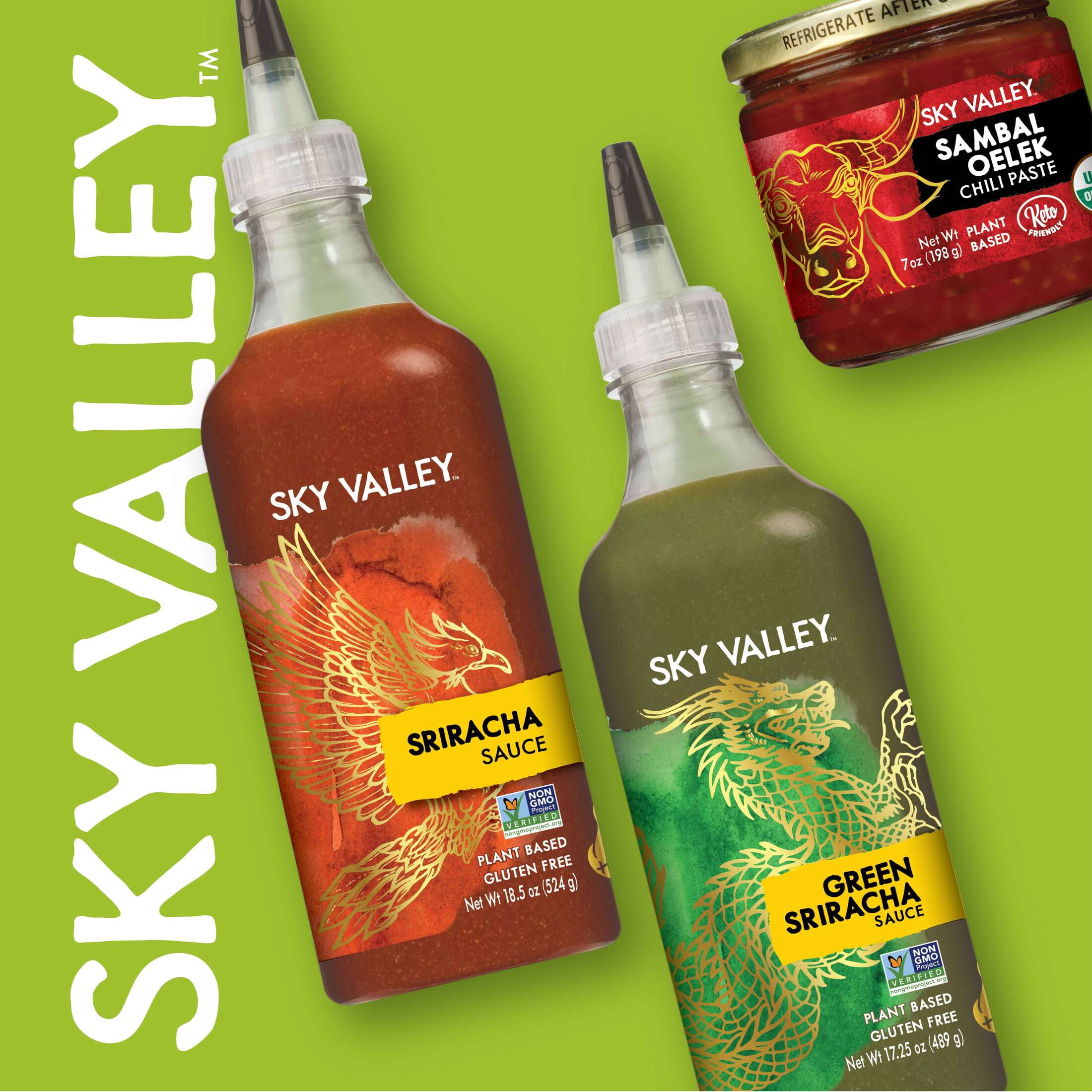(3 pack) Sky Valley Sambal Oelek Chili Paste 7 oz