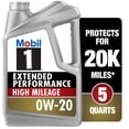 thumbnail image 1 of Aceite de Motor Mobil 1 Extended Performance High Mileage 0W-20 5QT, 1 of 8