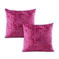 thumbnail image 5 of Home Soft Things Textured Velvet Pillow Covers (Set of 2), - Raspberry Rose - 26" x 26", 5 of 6