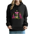 thumbnail image 2 of FDGIU ‌Women's Christmas Hoodies 2025 - Oversized Xmas Tree Print Sweatshirt, Long Sleeve Holiday Pullover Tops, 2 of 4