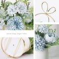 thumbnail image 4 of Artificial Flowers Hydrangea with Ceramic Vase Silk Chrysanthemum Mini Potted Fake Flowers Hanging Potted Plants for Wedding Home Office Decoration Pack of One (White), 4 of 5