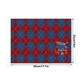 thumbnail image 3 of Dmlowu Christmas Placemats - Non-Slip Placemats for Dining Table, Heat Proof Christmas Place Mats for Kitchen Dining Holiday Party Decor, Merry Christmas Decorations Table Mats, 3 of 6
