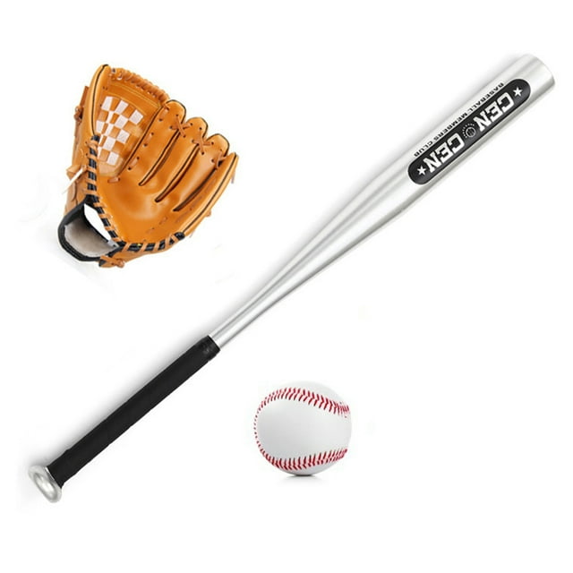 Set de Béisbol Juego de pelotas de béisbol Bate de béisbol + Béisbol + Guantes de béisbol Bate de bé TOMSHOO Set de Béisbol