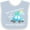 Blue and White, variant on Inktastic Book My Reservation I'm Going to Grandma and Grandpa's Boys or Girls Baby Bib