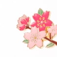 thumbnail image 2 of KEINXS 3pcs Cherry Blossom Pin Cute Metal Brooch Pin For Hats Bags And Clothes Colored Cartoon Flower Brooch Pin Delicate Flower Pattern Label Pin, 2 of 6