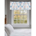 thumbnail image 3 of Colorful Coral Curtain Valances for Windows, Summer Coastal Watercolor Ocean Kitchen Valance Window Treatment, Light Filtering Block Curtains for Bathroom/Bedroom/Living Room 60'' x 18'', 3 of 9