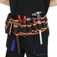 thumbnail image 2 of Tools Organizer, Tools Bag, Tear Resistant Tools Bag Support Multi Tools For Workshop Carpenter Mechanic Electrician 6 Holes With Right Pocket, 2 of 8