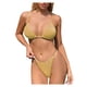 thumbnail image 1 of Conjunto de bikini con estampado de mujer Traje de baño Sujetador con relleno de estampado sólido Traje de baño Ropa de playa OAVQHLG3B Store  lin121212, 1 of 4