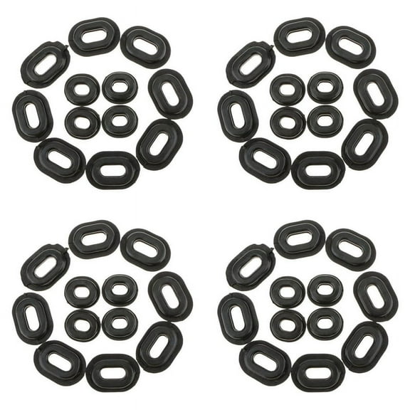48Pcs Motorcycle Rubber Side Cover Grommets Replacement Gasket Fairings for CG125