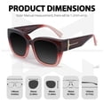 thumbnail image 3 of Gafas de sol Fit Over Glasses Myiaur Trendy de gran tamaño para mujer, 3 of 7