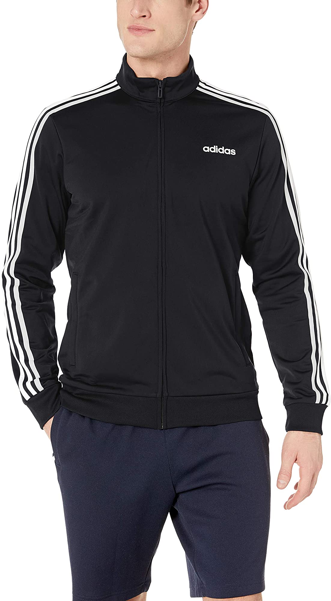 3-Stripes Tricot Track Jacket, Black 