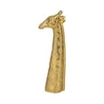 thumbnail image 5 of Resin Giraffe Figurine - Metallic Polyresin Animal Sculpture for Modern Home, Office & Living Room Decor - Elegant Boho Decorative Statue - 13" Gold, 5 of 11