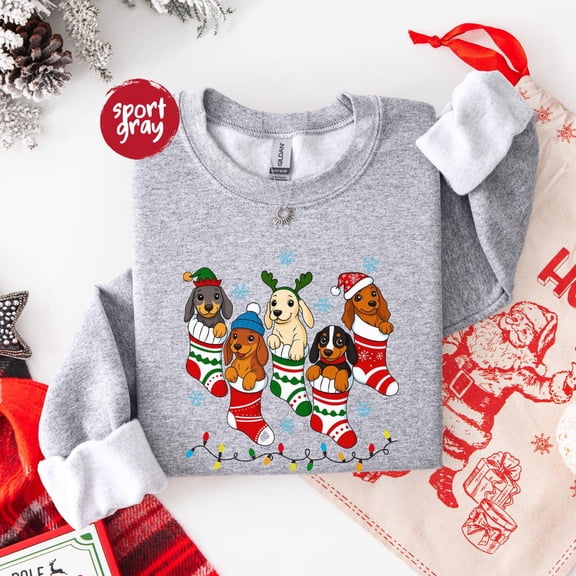 Dog Shirt, Dachshund Sweatshirt, Cute Puppy Shirt, Dog Lover, Sweatshirt, Tshirt All Size S-5XL