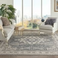 thumbnail image 4 of Porch & Den  Traditional Bordered Medallion Area Rug Grey/Ivory 7'10" x 9'10" 8' x 10' Indoor Rectangle, 4 of 4