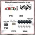 thumbnail image 2 of Black and White Racing Theme Cake Decorations 28-Piece Set - Suitable for Racing-Themed Birthday Parties, Car-Themed Parties, Victory Celebrations, 2 of 7