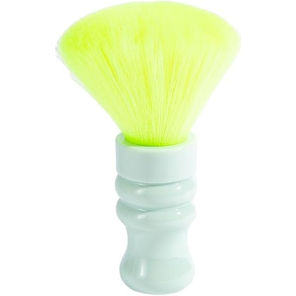 wonima11 Barber Neck Duster Brush Hair Cutting Neck Dust Brush Ergonomic Barber Face Cleaning Hairbrush Neck Hair Dust Brush for Home Salon Hair Cutting