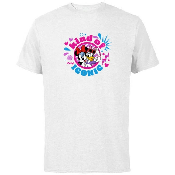 Disney Minnie and Daisy Kind of Iconic - Short Sleeve Cotton T-Shirt for Adults - Customized-White