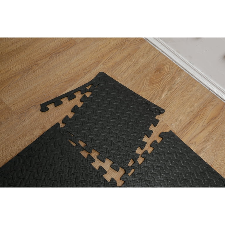 Amagansett Plastic Floor Mats Black/Vanilla (Multiple Sizes)