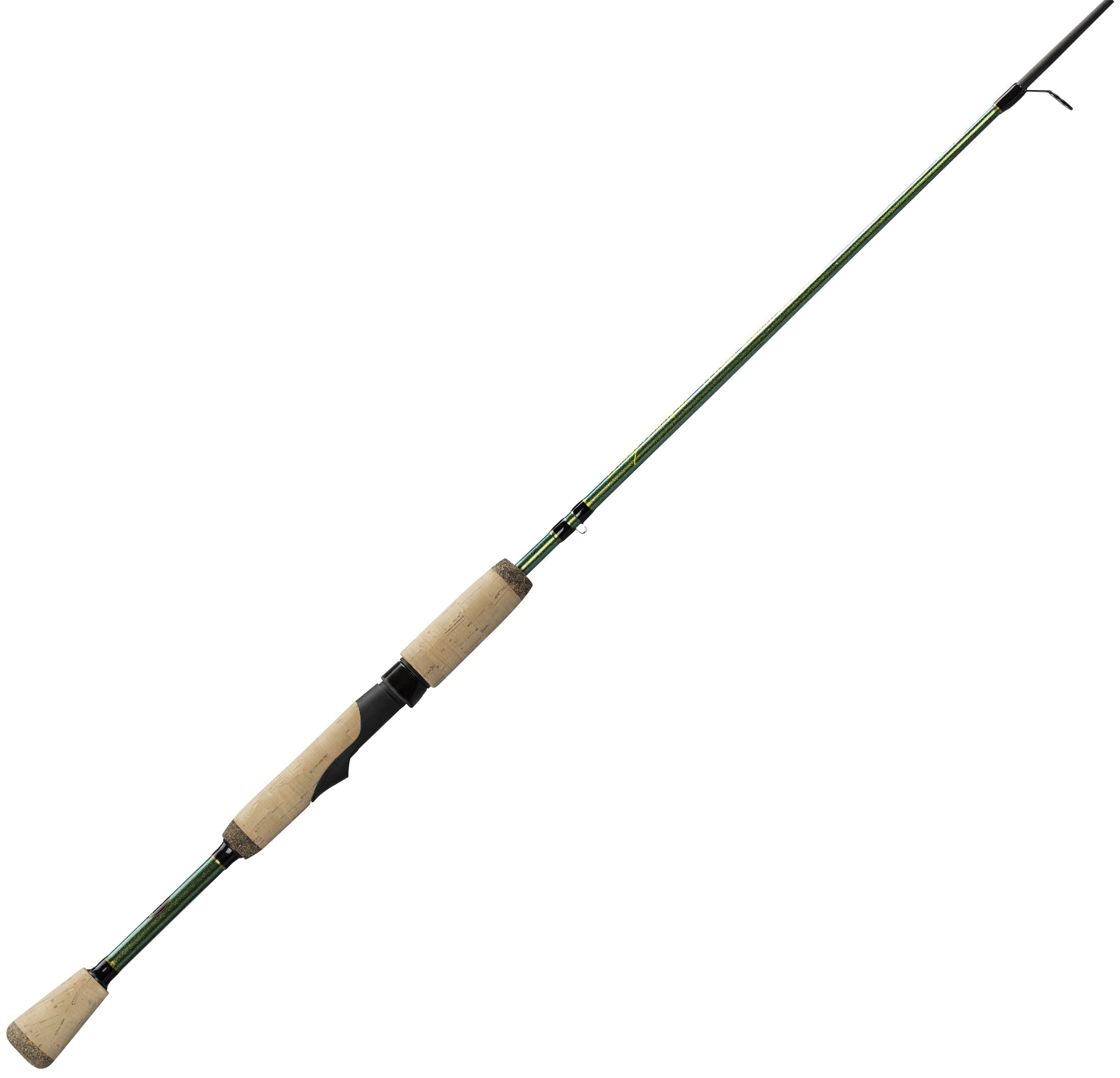 Lew's Wally Marshall Classic Signature Series Spinning Fishing Rod, 7-Foot 1-Piece Rod, Medium-Light Power, Black/Green