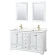 thumbnail image 4 of Wyndham Collection Wcs202060d-Qtz-Unsm24 Deborah 60" Free Standing Double Basin Vanity Set, 4 of 6