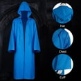 thumbnail image 3 of Hooded Robe Cloak - Medieval Renaissance Wizard Monk Priest Costume, Dark Gothic Knight Cape for Halloween Cosplay, 3 of 7