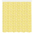 thumbnail image 3 of Ambesonne Yellow and White Shower Curtain, Ginkgo Nut Leaves, 69"Wx70"L, Dark Yellow Pastel Yellow, 3 of 5