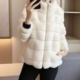 thumbnail image 4 of PIKADINGNIS High Quality Faux Mink Fur Coat Women Winter Warm Artificial Fur Jacket Woman Korean Zipper Faux Rabbit Fur Jacket, 4 of 6