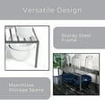 thumbnail image 4 of Smart Design Premium Cabinet Storage Shelf - Medium - 13.25 x 8.5 Inch - Steel Metal - Rust Resistant - Cupboard, Plate, Dish, Cup, Bathroom Counter & Pantry Organization - Kitchen - Charcoal Gray, 4 of 5