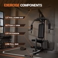 thumbnail image 4 of GARVEE Multifunctional Home Gym System,Home Gym Station with 100LBS Weight Stack,Exercise Equipment for Full Body Traning with Pulley System, 4 of 7