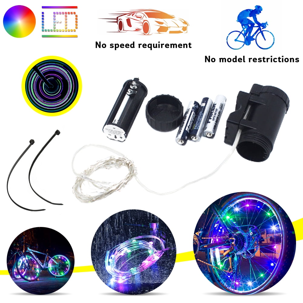 SNNROO Bike Wheel Lights, Colorful LED Waterproof Bicycle Tire Lights