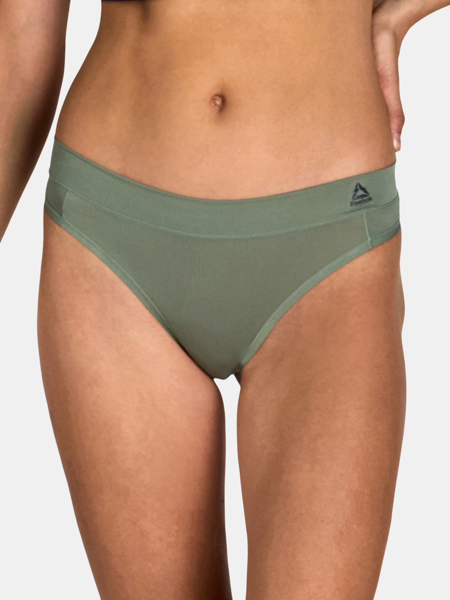 Reebok Women's Underwear Airtech Performance Thong Panties, 6-Pack, Sizes XS-3XL