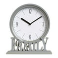 thumbnail image 2 of GUOOL 2Pcs Table Clocks Shelf Family Decorative Easy to Read Mantel Clocks Non Ticking Gray Deep Gray, 2 of 9